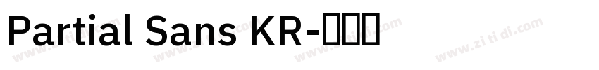 Partial Sans KR字体转换